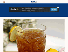 Tablet Screenshot of duniamagazine.com